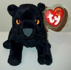Ty Beanie Baby - Midnight The Black Panther 5 5  New Mwmts Stuffed Animal Toy
