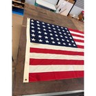 Vintage 48 Star Us Flag 5 x9 5  Cotton Philadelphia Quartermaster Depot Ww2 Era