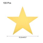 100 Pcs Glitters Star Cutouts Paper Star Cutouts 6 3  Gold