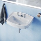 Small Wall Mount Bathroom Sink White Porcelain With Overflow Renovators Supply