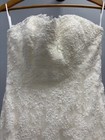  900 Off White Lace Strapless Mermaid Wedding Dress Size 10