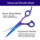 Professional Hairdressing Scissors Barber Salon Shears Set 6 5  With Free Razor