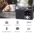 Ocean Digital Wr-23f Portable Fm Internet Radio 2 4    Color Lcd Built-in Batte   