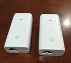 Ubiquiti Upoe Poe Injectors Lot Of 2 W Power Cords Gigabit 48v Enterprise