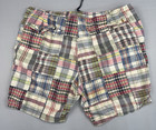 Vintage Polo Ralph Lauren Shorts Men   s 2xb Madras Patchwork  Distressed Plaid