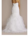 Davids Bridal Wg3832 Gown Organza Mermaid Wedding Dress White Size 10