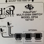 Dish Network Videopath Multi-dish Switch Dp34 107107 3 Input 4 Output