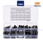 100 Piece Nylon Insulating Round Spacer M4 2mm   20mm Assortment Kit