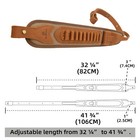 Leather Canvas Gun Shell Holder Slot Sling  shotgun Strap 30 30  308 12ga  22lr 