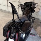 22  Sissy Bar Backrest   Stealth Luggage Rack For Harley Street Road Glide King