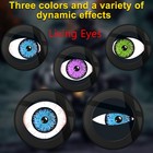 Cyberpunk 3d Dynamic Devil Eye Led Light - For Car   Motorcycle Decorative Lens