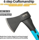 10    Outdoor Hatchet Forged Carbon Steel Heat Treated Hand Tool  10in  Blue 