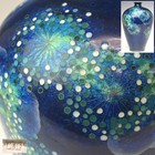 Cloisonne Hydrangea Pattern Sterling Silver Vase 7 Inch Meiji Era Japan Antique
