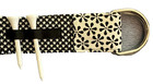 Women   s 36   s  Adjustable Golf Belt Black white Cotton Holder For Golf Tees New