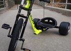 Adult Big Wheel Tricycle Drift Bike Razor 3 Wheel Trike Full Size Frame Yellow