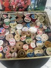 Lot Of 75 Vintage And Some More Recent Sewing Thread Spools    Various Sizes