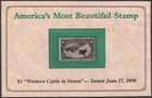 America s Most Beautiful Stamp Cattle In A Storm  Postal Commemorative Society
