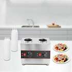 2 Bottles Commercial Electric Warmer Butter Sauce Dispenser Sauce Warmer Pump