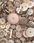Vintage Buttons Lot  beautiful Earthy Shades Of Beige Stunning Textures  Sizes