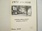 Otwell  Indiana High School Yearbook  1971  the Anchor  