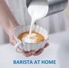 Jimhomni Detachable Milk Frother  Stainless Steel Jug Electric Milk Steamer  249