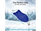 Superio Toboggan Snow Sled  6 Pack Blue 37 