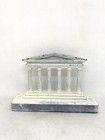 Vintage Greek Columns Temple Cast Iron Bookends Door Stops  painted White 