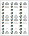 150 Beach Chair Umbrella Stained Glass Mailing Return Address Labels Personalize