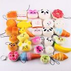 20 Pcs Cute Squishy Jumbo Medium Mini Random Soft Phone Straps Gift Pack