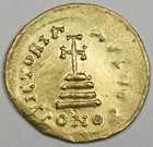Byzantine 4 4 Gram Solidus Gold Coin Heraclius Constantine 610-641 Uncirculated
