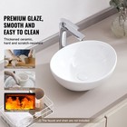 Uimoso Modern Ceramic Vessel Sink 16x13 4  Bathroom Vanity Bowl Countertop White
