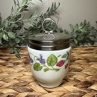 Royal Worcester Egg Coddler W Lid Fairfield King Size Fine Porcelain Floral