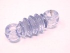 Vintage Amethyst Glass Radio Strain Coil Insulator 3 3 8  Uv Glows Green
