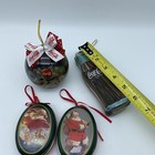 Coca Cola Christmas Ornament Lot Of 4 Tins And Ball Vtg 1990s