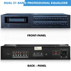 New Technical Pro Dual 21 Band Professional Stereo Equalizer With Led Indicators