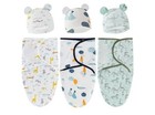 3 Pack Organic Cotton Baby Swaddle Sleep Sacks     Newborn Adjustable Swaddle Wrap