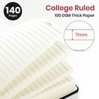 Zotia Lined Spiral Journal Notebook For Women  A5 College Ruled A5  C-black