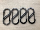 S-biner  Size 3  Black Nite Ize  Double Gated Carabiner Clip  Stainless Steel