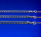 14k White Gold Round Curb Cuban Necklace Bracelet Chain Real Gold 2mm-6mm 7 -30 