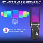 Gaming Usb Microphone For Pc rgb Condenser Computer Mic With Tripod Stand qui   