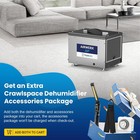 Baseaire Airwerx 35p 70 Pint Dehumidifier W pump   Hose For Basement 5y Warranty