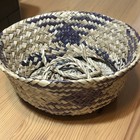 Seagrass Foldable Collapsible Woven Basket Handles Farmhouse Decor Neutral