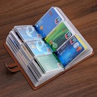 Leather Business Card Organizer  Rfid Blocking Credit Card Holder  Professional