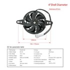 4inch-radiator Thermal Cooling Fan For Universal Motorcycle Dirt Bike 200 250cc