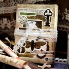 Vintage Washi Sticker Book For Journaling  50 Sheets 604pcs Retro Brown 