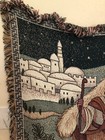 Vintage Nativity Scene Tapestry Throw Blanket Woven Christmas Afghan 56   x 50   