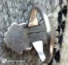 Vintage Sz 5 5 Zuni Pueblo Ring Signed Cachini