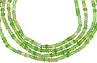 Old African Trade Tiny Venetian Glass Seed Beads Ethnic Necklace Translucent