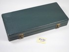 Twin Compartment Stereo Realist Viewer And Slide Storage Case Green Color