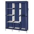 71  Portable Closet Wardrobe Clothes Rack Storage Organizer With Shelf Blue Usa